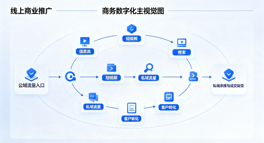 蕲春县线上商业推广怎么做？全域流量闭环搭建与低成本转化实战指南